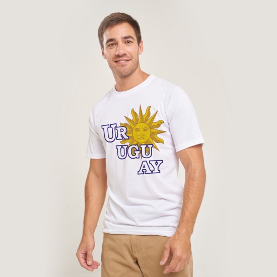 Camiseta Uruguay Sol Blanca Camiseta Uruguay Sol Blanca