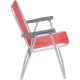 Silla Alta Bel Aluminio Lazy Rojo