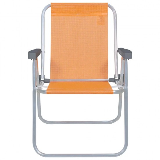Silla Alta Bel Aluminio Lazy Naranja