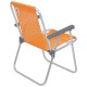 Silla Alta Bel Aluminio Lazy Naranja