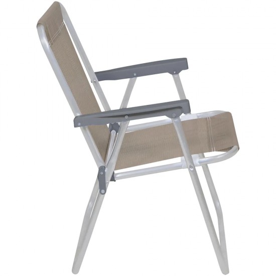 Silla Alta Bel Aluminio Lazy Beige