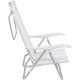 Silla Reclinable Bel Aluminio 6 Pos. Blanco
