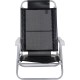 Silla Reclinable Bel Aluminio 6 Pos. Negro