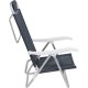 Silla Reclinable Bel Aluminio 6 Pos. Gris