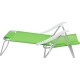 Silla Reclinable Bel Aluminio 6 Pos. Verde