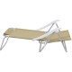 Silla Reclinable Bel Aluminio 6 Pos. Beige