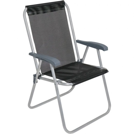 Silla Alta Bel Aluminio Comfort Negro