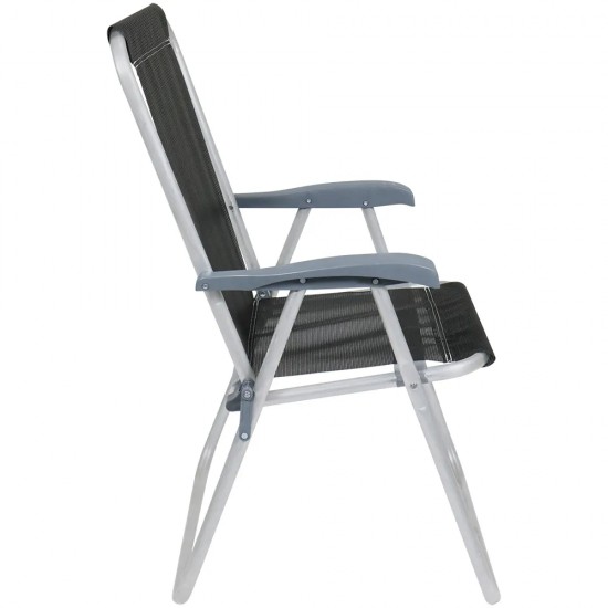 Silla Alta Bel Aluminio Comfort Negro
