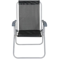 Silla Alta Bel Aluminio Comfort Negro