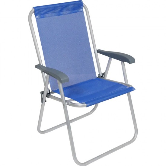Silla Alta Bel Aluminio Comfort Azul Francia