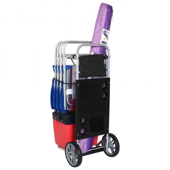 Carro Bel Mesa Playero Plegable Negro