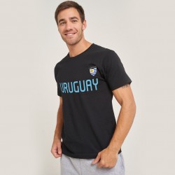 Camiseta URUGUAY escudo negro