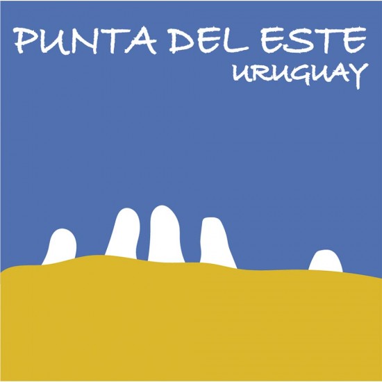 Camiseta Punta del Este Dedos Blanca Camiseta Punta del Este Dedos Blanca
