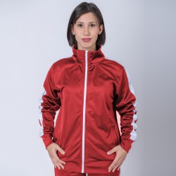 Campera Deportiva Rojo/Blanco