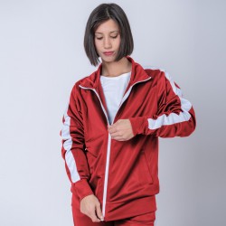 Campera Deportiva Rojo/Blanco