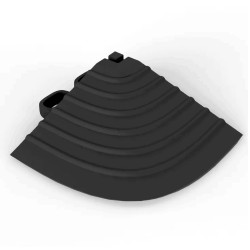 Esquinero Piso Plástico Encastrable Gris