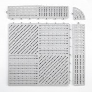 Esquinero Piso Antideslizante Piscina Gris