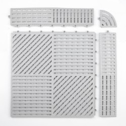 Esquinero Piso Antideslizante Piscina Gris