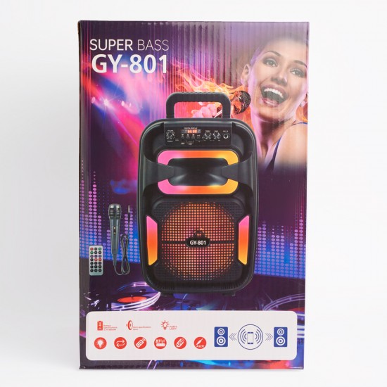 PARLANTE SUPER BASS GY802 38x25x21cm PARLANTE SUPER BASS GY802 38x25x21cm