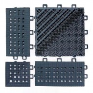 Esquinero Piso Felpudo Encastrable Negro