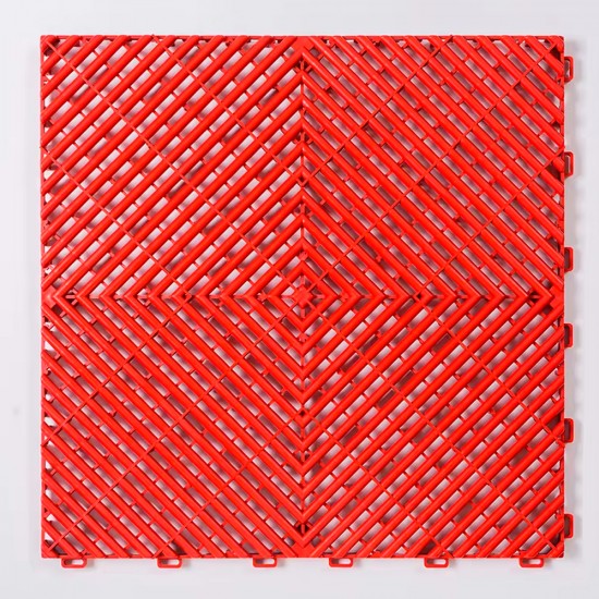 Piso Plástico Encastrable 40x40cm Rojo Piso Plástico Encastrable 40x40cm Rojo