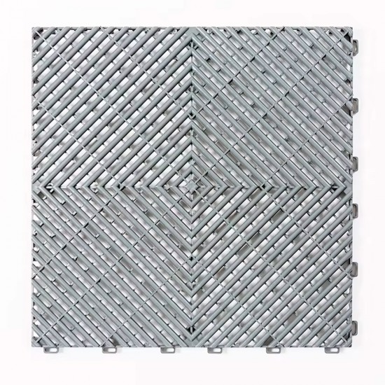 Piso Plástico Encastrable 40x40cm Gris Piso Plástico Encastrable 40x40cm Gris