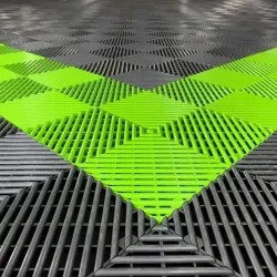 Piso Plástico Encastrable 40x40cm Negro