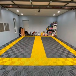 Piso Plástico Encastrable 40x40cm Amarillo