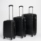 Set Valijas Abs 20" 24" 28" Negro