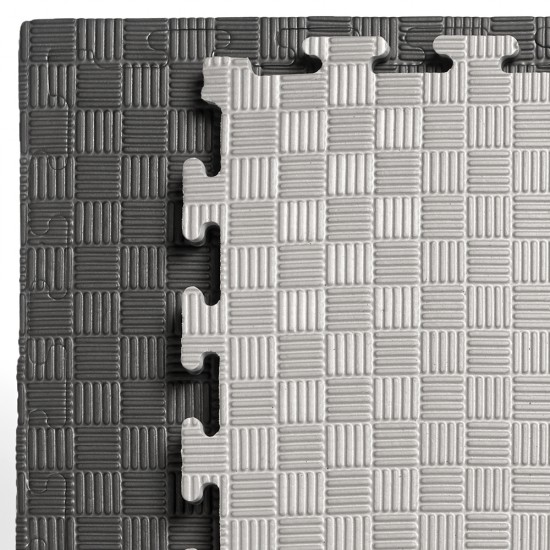 Tatami 100x100x2cms. Negro/Gris Tatami 100x100x2cms. Negro/Gris