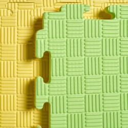 Tatami 100x100x2cms. Amarillo/Verde