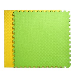 Tatami 100x100x2cms. Amarillo/Verde