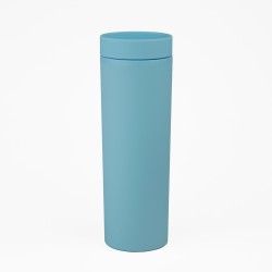 Vaso Plastico 500ml con Sorbito Azul / Cel.