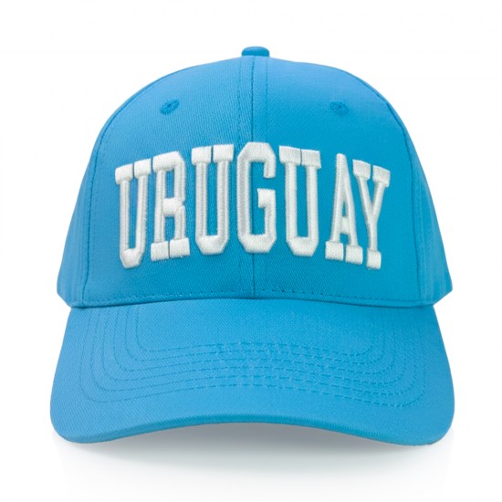 Gorro 730 Uruguay Bordado Celeste