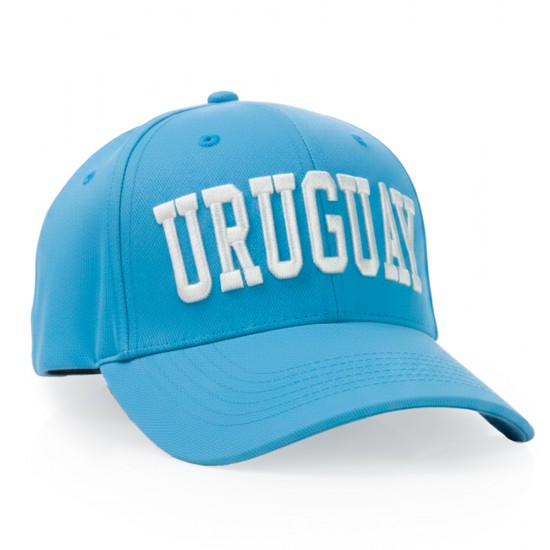 Gorro 730 Uruguay Bordado Celeste