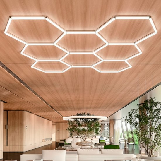 Luz Led Hexagonal Panel 2,45x2,40m