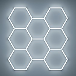Luz Led Hexagonal Panel 2,45x2,40m