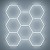 Luz Led Hexagonal Panel 2,45x2,40m