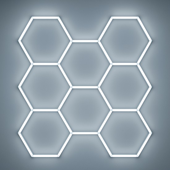 Luz Led Hexagonal Panel 2,45x2,40m