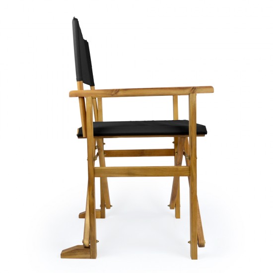 Silla Director Negra Juego x2