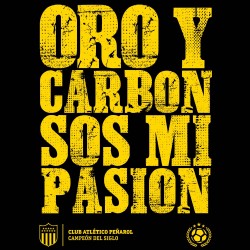 Camiseta Peñarol Oro y Carbón