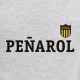 Camiseta Peñarol escudo negro/gris mel