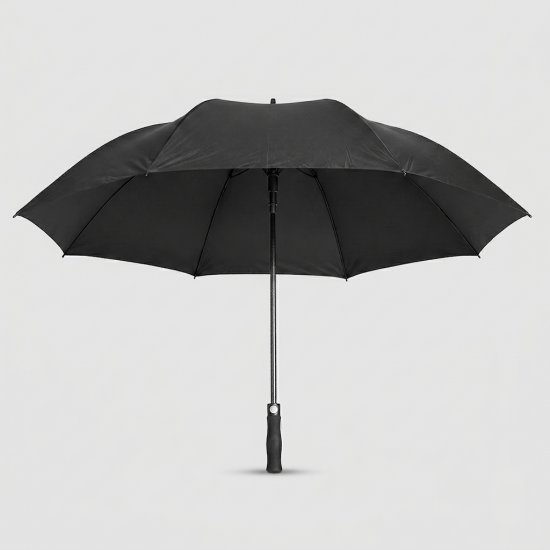 Paraguas Largo Golf UV Negro