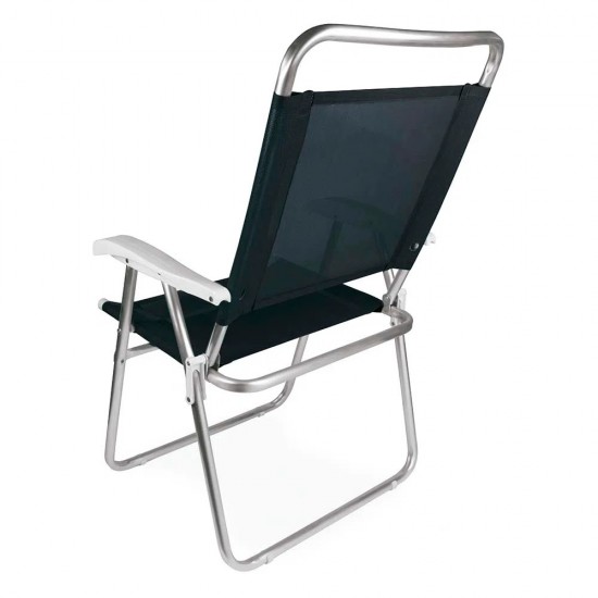 Silla Master Plus Fashion Aluminio Negro