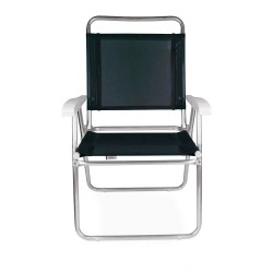 Silla Master Plus Fashion Aluminio Negro