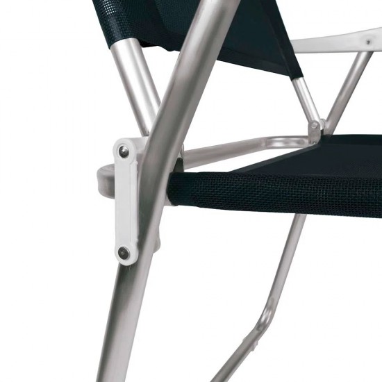 Silla Master Plus Fashion Aluminio Negro