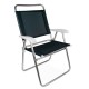 Silla Master Plus Fashion Aluminio Negro