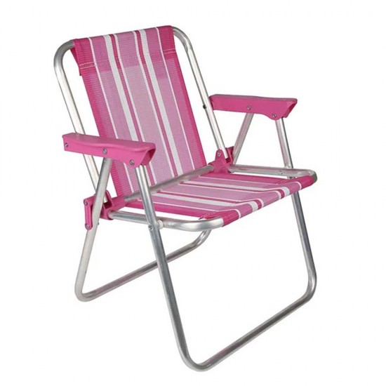 Silla Playa Plegable Infantil Aluminio Alta Mor Silla Rosa