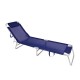 Reposera Plegable con almohada Azul -Aluminio