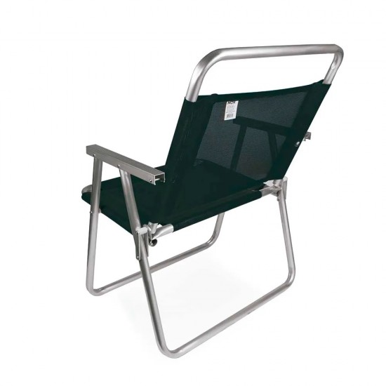 Silla MOR oversize aluminio negro